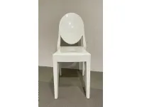 Sedia in plastica senza braccioli Victoria ghost scontata