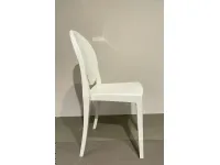 Sedia in plastica senza braccioli Victoria ghost scontata