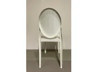 Sedia in plastica senza braccioli Victoria ghost scontata