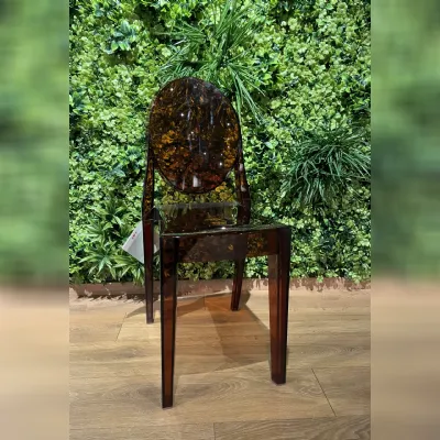 Sedia senza braccioli Victoria ghost di Kartell a prezzo ribassato