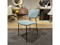 Sedia in tessuto con schienale medio Pick up scontata