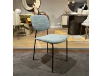 Sedia in tessuto con schienale medio Pick up scontata