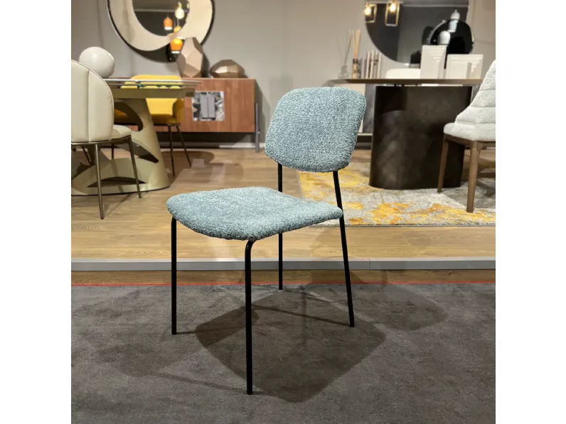 Sedia in tessuto con schienale medio Pick up scontata