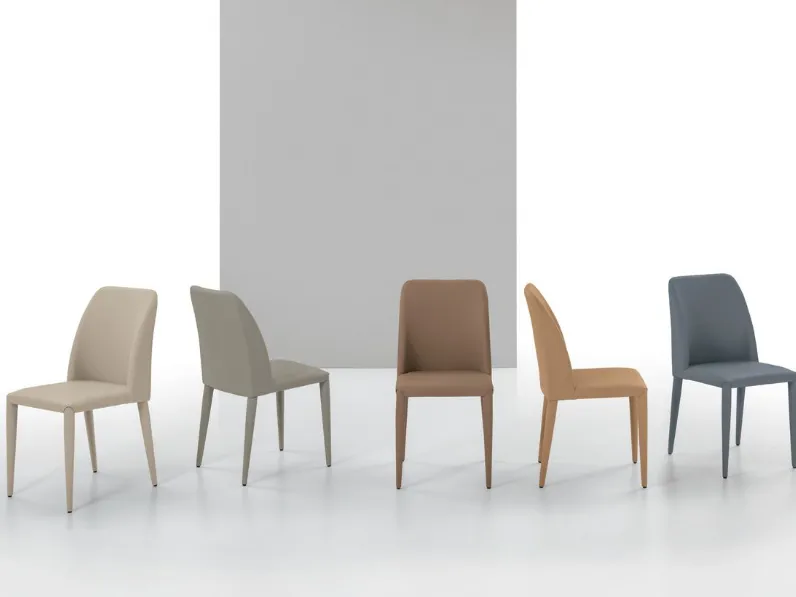 Sedia da cucina realizzata in tessuto Gardenia di Target point 