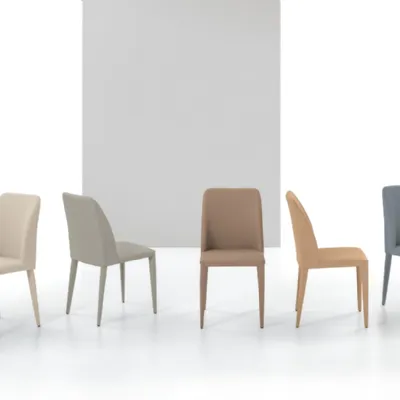 Sedia da cucina realizzata in tessuto Gardenia di Target point 