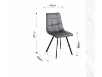 Sedia modello Daisy velvet  da soggiorno di Collezione esclusiva -28%