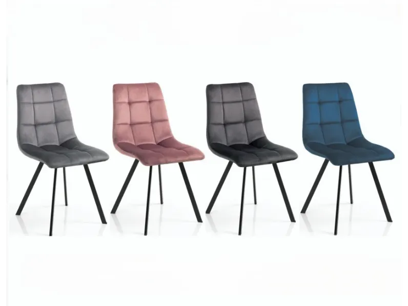 Sedia modello Daisy velvet  da soggiorno di Collezione esclusiva -28%