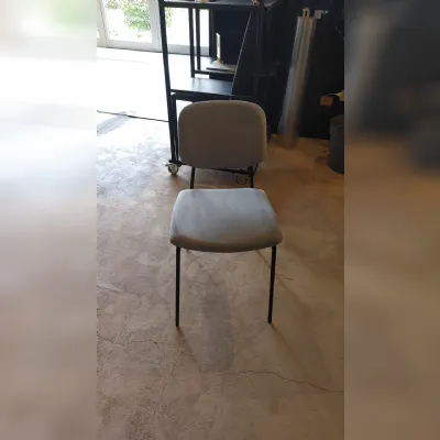 Sedia in tessuto senza braccioli Pick up in Offerta Outlet