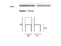 Sedia Jodie Colombini con un ribasso vantaggioso