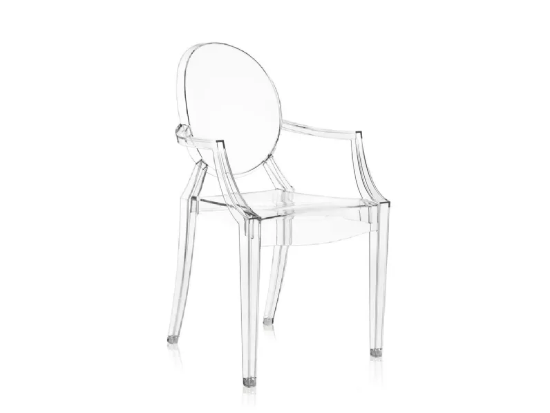 Sedia Louis ghost b4 trasparente Kartell a prezzo scontato