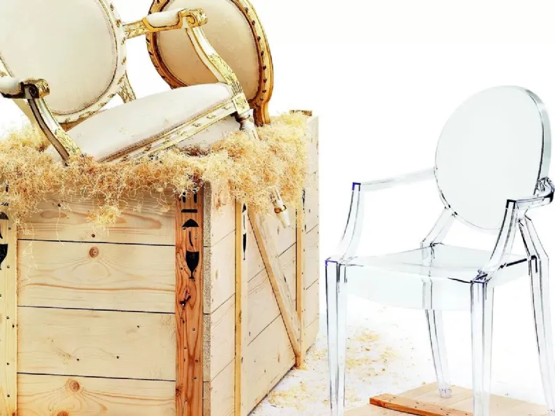 Sedia Louis ghost  Kartell SCONTATA a PREZZI OUTLET