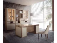 Sedia Luxury office in  vera pelle spessorata vari colori Md work in OFFERTA OUTLET