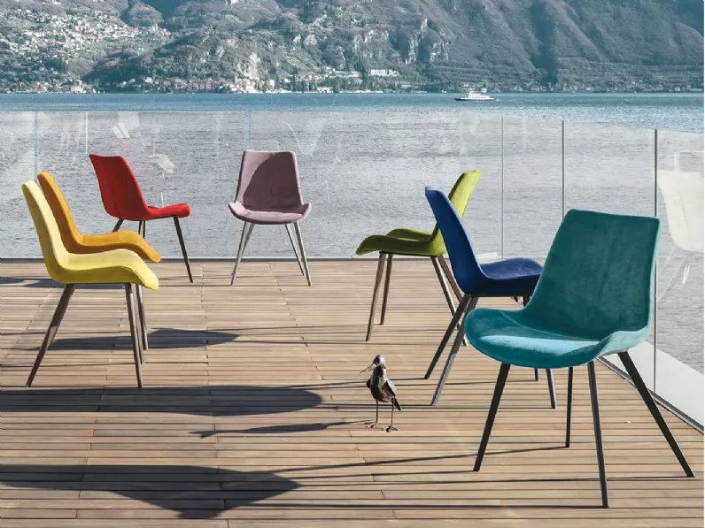 Sedia modello Malaga senza braccioli di Target point 