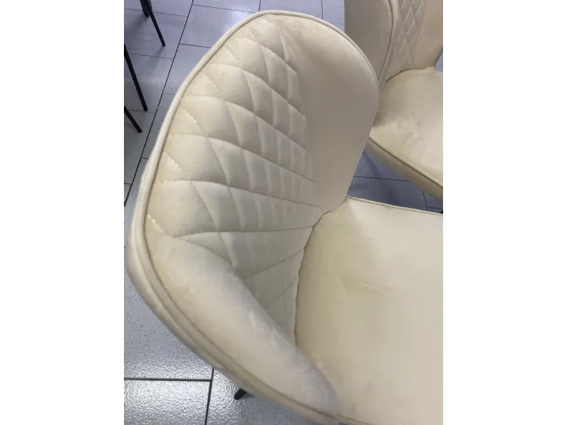 SEDIA Md work 4 sedie velluto luxury fine produzione PREZZI OUTLET