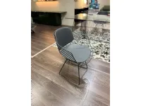 Sedia in metallo con braccioli Flow filo  in offerta