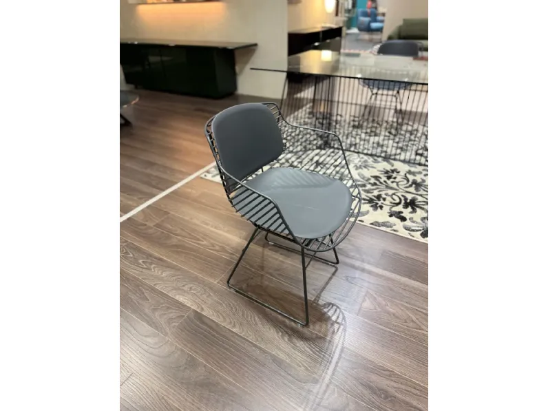 Sedia di Mdf modello Flow filo  da soggiorno in offerta -35%