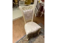 Sedia con schienale alto Cv 240 sedia regina patinata  di Mobilpiu a prezzo Outlet