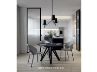 Sedia in tessuto senza braccioli Babilon a in offerta