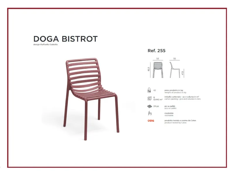 Sedia modello Bistrot da cucina di Nardi -21%