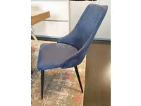 Sedia Caper da soggiorno realizzata in pelle scontata del 45%
