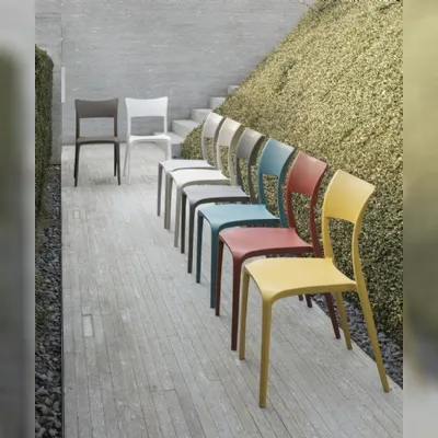 Sedia modello Cordoba senza braccioli di Target point 