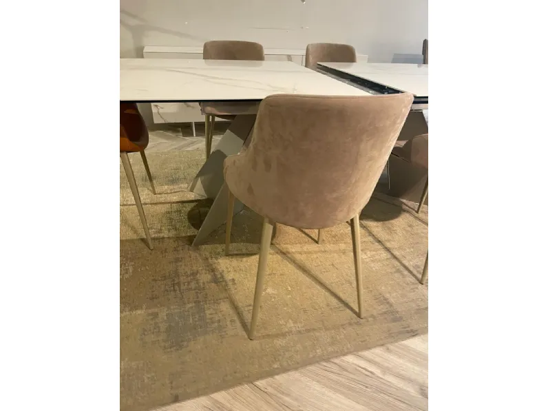Sedia Cv 637 sedia duke a brera home da cucina realizzata in tessuto scontata del 54%