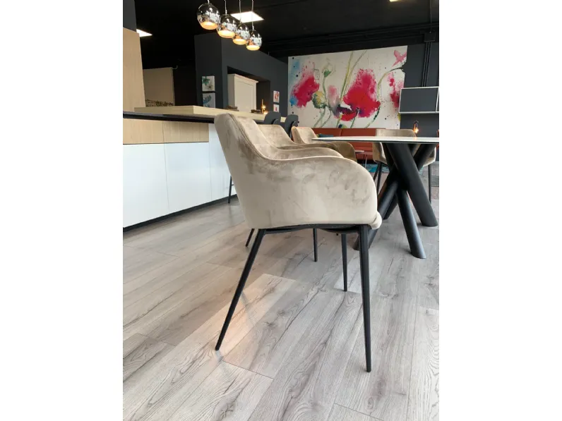 Sedia di Zamagna modello Duke da soggiorno in offerta -50%