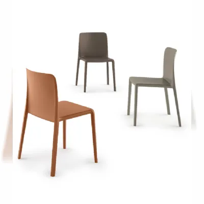 Sedia da cucina realizzata in plastica Lunea di Easyline 