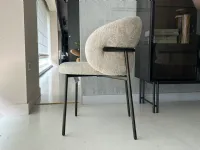 Sedia da soggiorno realizzata in tessuto Oleandro di Calligaris 