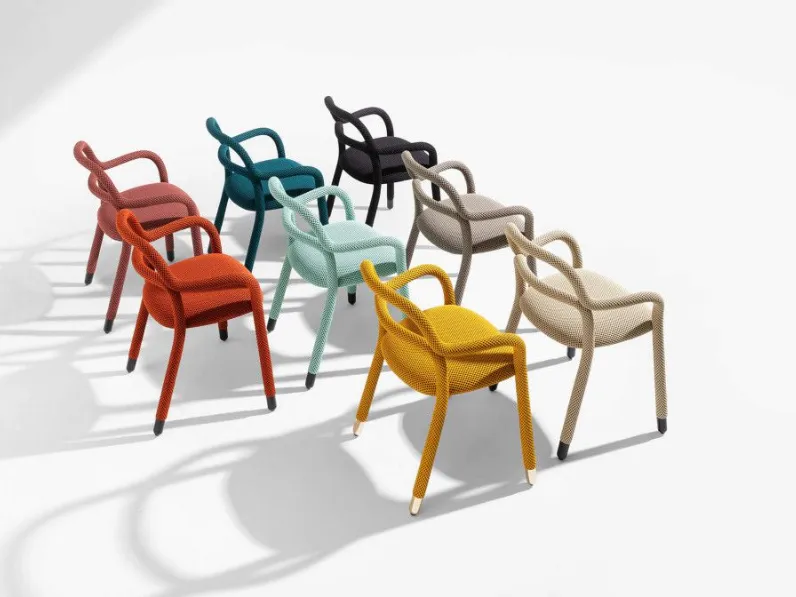 Sedia con braccioli Pippi di Midj a prezzo Outlet