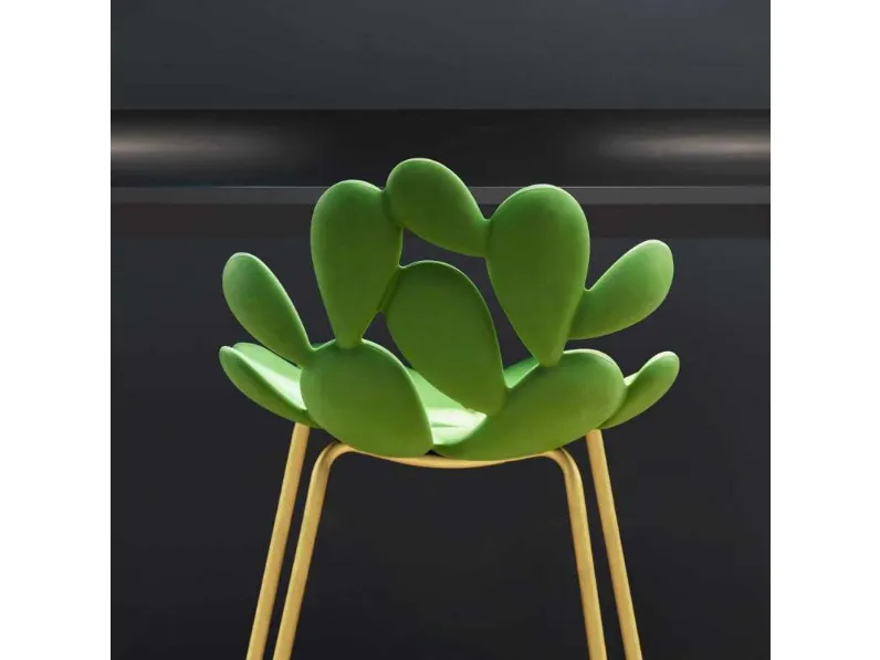 Sedia da giardino Sedia filicudi ottone e rosa brillante – set 2 pezzi  Qeeboo in Offerta Outlet 