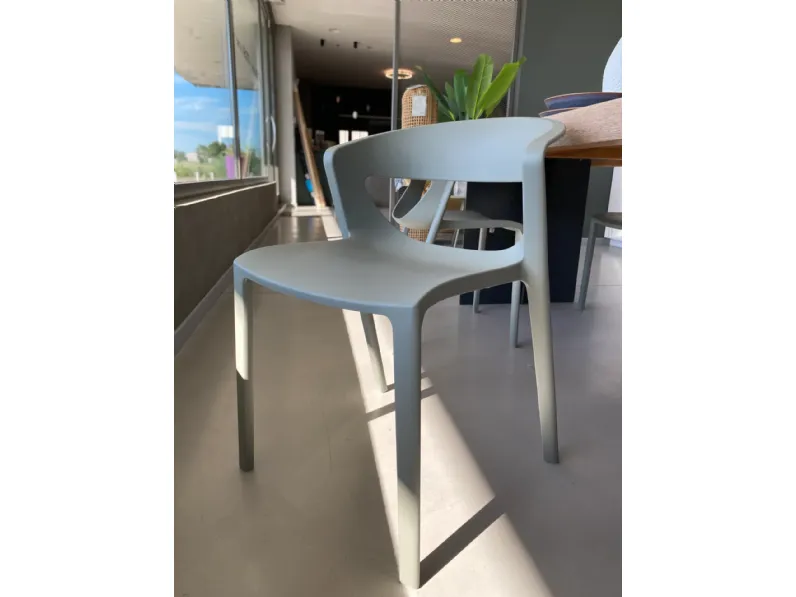 Sedia Sedia kikka one salvia di Kastel in OFFERTA OUTLET -16%