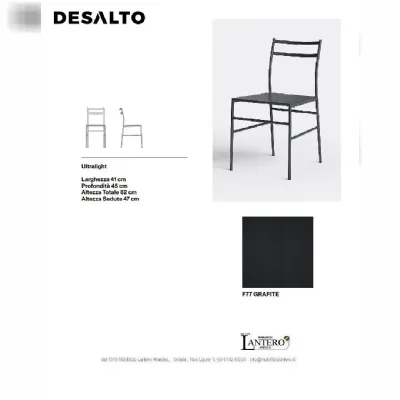 Sedia modello Sedia ultralight desalto di Desalto a prezzo riservato 