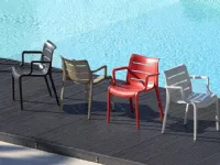 Sedia modello Sunset con braccioli di Scab a prezzo riservato 