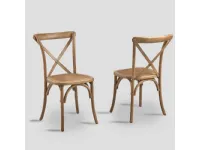 Sedia Tropea 2  Dialma brown SCONTATA a PREZZI OUTLET