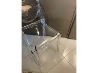 Sedia Victoria ghost da soggiorno realizzata in plastica scontata del 25%