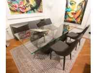 Sedia senza braccioli N. 4 sedie artigianali grigie  Artigianale a prezzo scontato