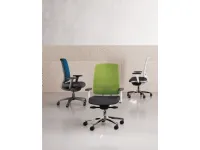 Sedia in ecopelle regolabile in altezza Oscar in Offerta Outlet