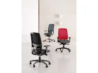 Sedia in ecopelle regolabile in altezza Oscar in Offerta Outlet