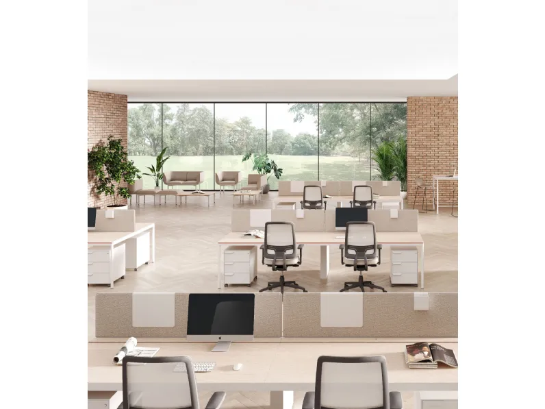 Sedia in ecopelle regolabile in altezza Oscar in Offerta Outlet