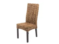 Sedia senza braccioli Kenya banano naturale di Outlet etnico in Offerta Outlet