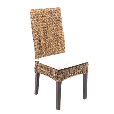 Sedia senza braccioli Kenya banano naturale di Outlet etnico in Offerta Outlet