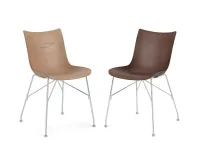 Sedia da soggiorno realizzata in legno P/wood di Kartell 