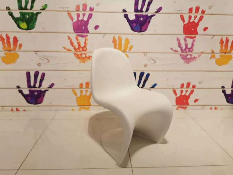 Sedia Panton junior bianca  Vitra SCONTATA a PREZZI OUTLET