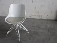 Sedia per ufficio Flow chair 4 gambe lem Mdf a prezzo Outlet