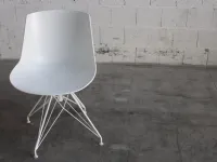 Sedia per ufficio Flow chair 4 gambe lem Mdf a prezzo Outlet