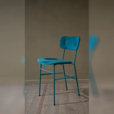 Sedia Piuma da cucina realizzata in tessuto scontata del 40%