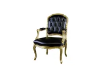 Sedia Poltrona stile 700 versione foglia oro scontata del 40% Artigianale con un ribasso del 40%