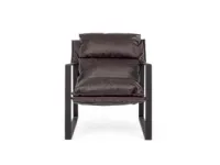 Sedia poltroncina Isold leather Bizzotto in Offerta Outlet