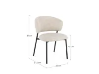 Sedia Prisca Bizzotto a prezzo scontato